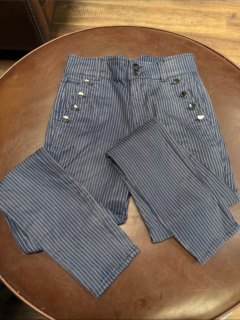 Joe’s Women’s Navy Pinstripe Stretch Jean